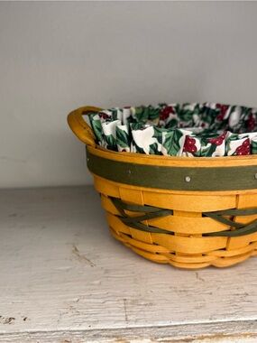 Longaberger 1999 Tree Trimming Peppermint Green Basket 1st in the Series